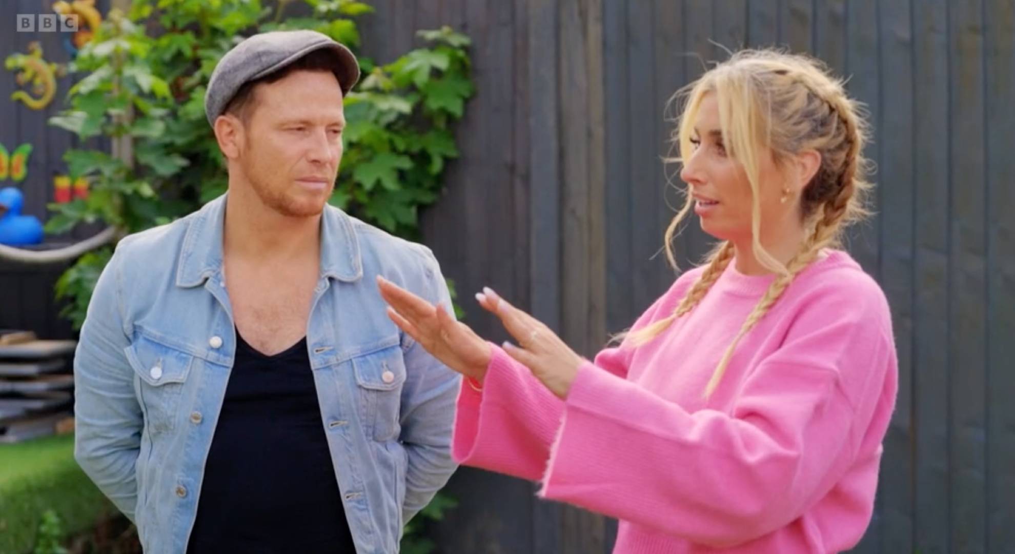 Joe Swash looks at Stacey Solomon