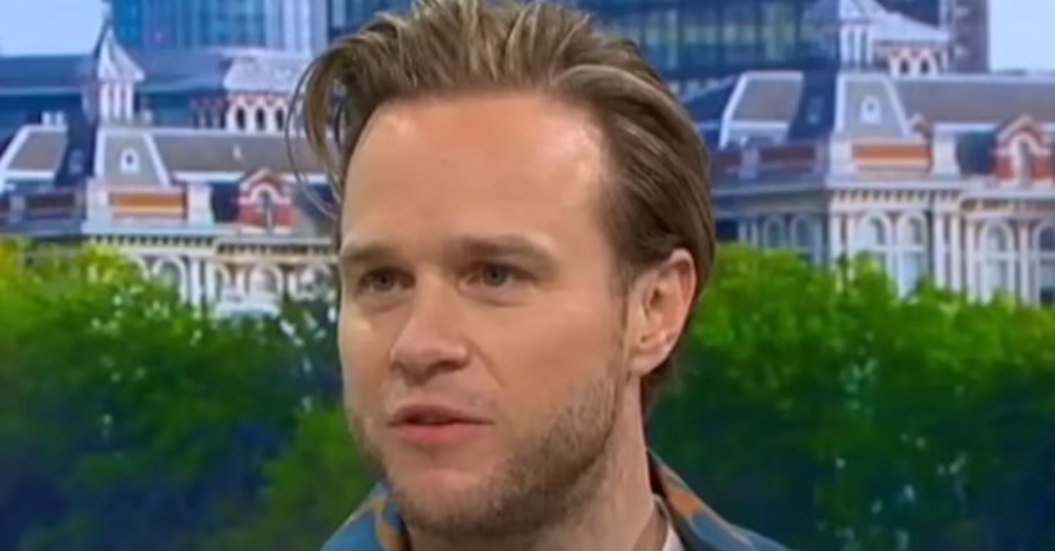 Olly Murs frowning on GMB