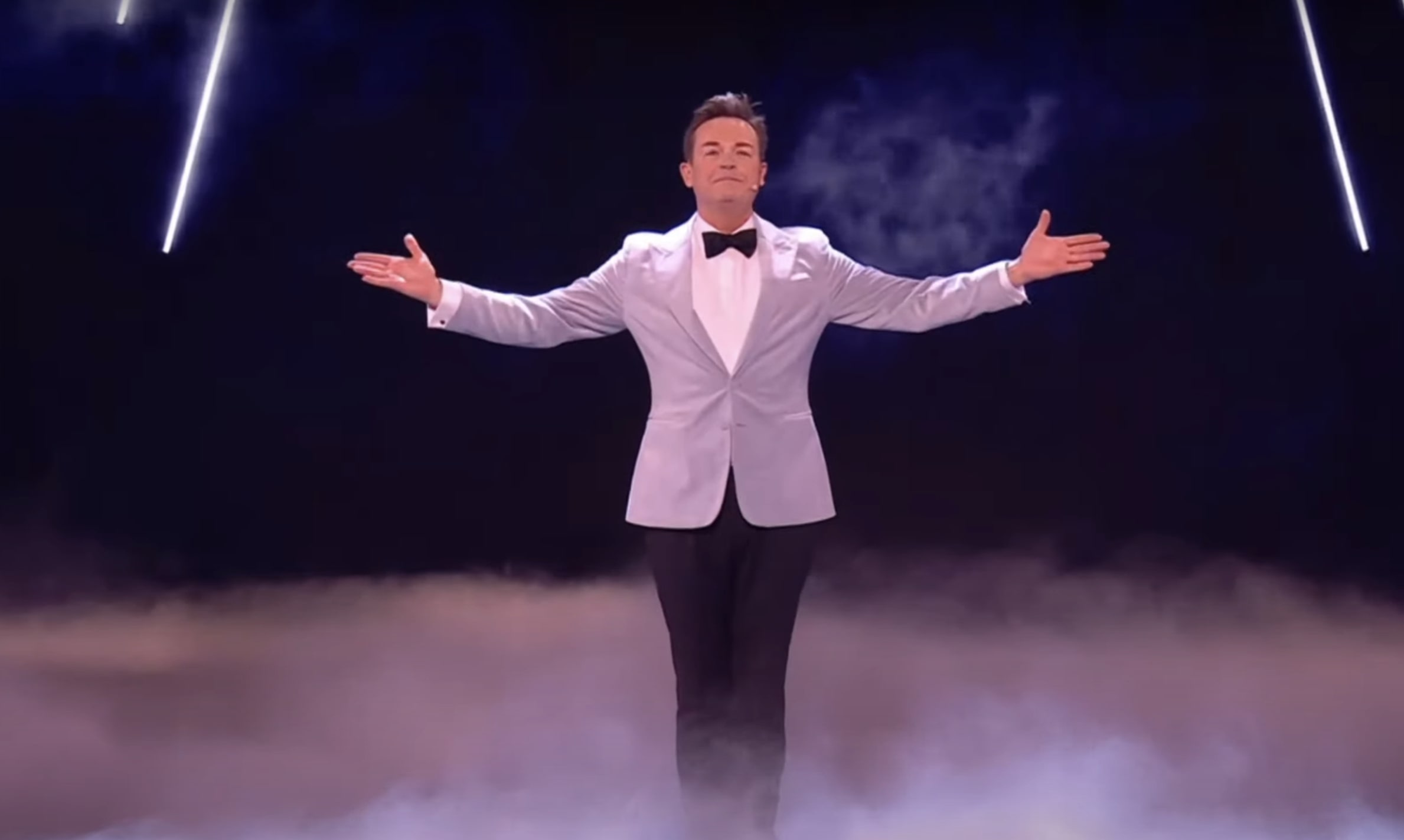 Stephen Mulhern performing magic at the Royal Variety Performance