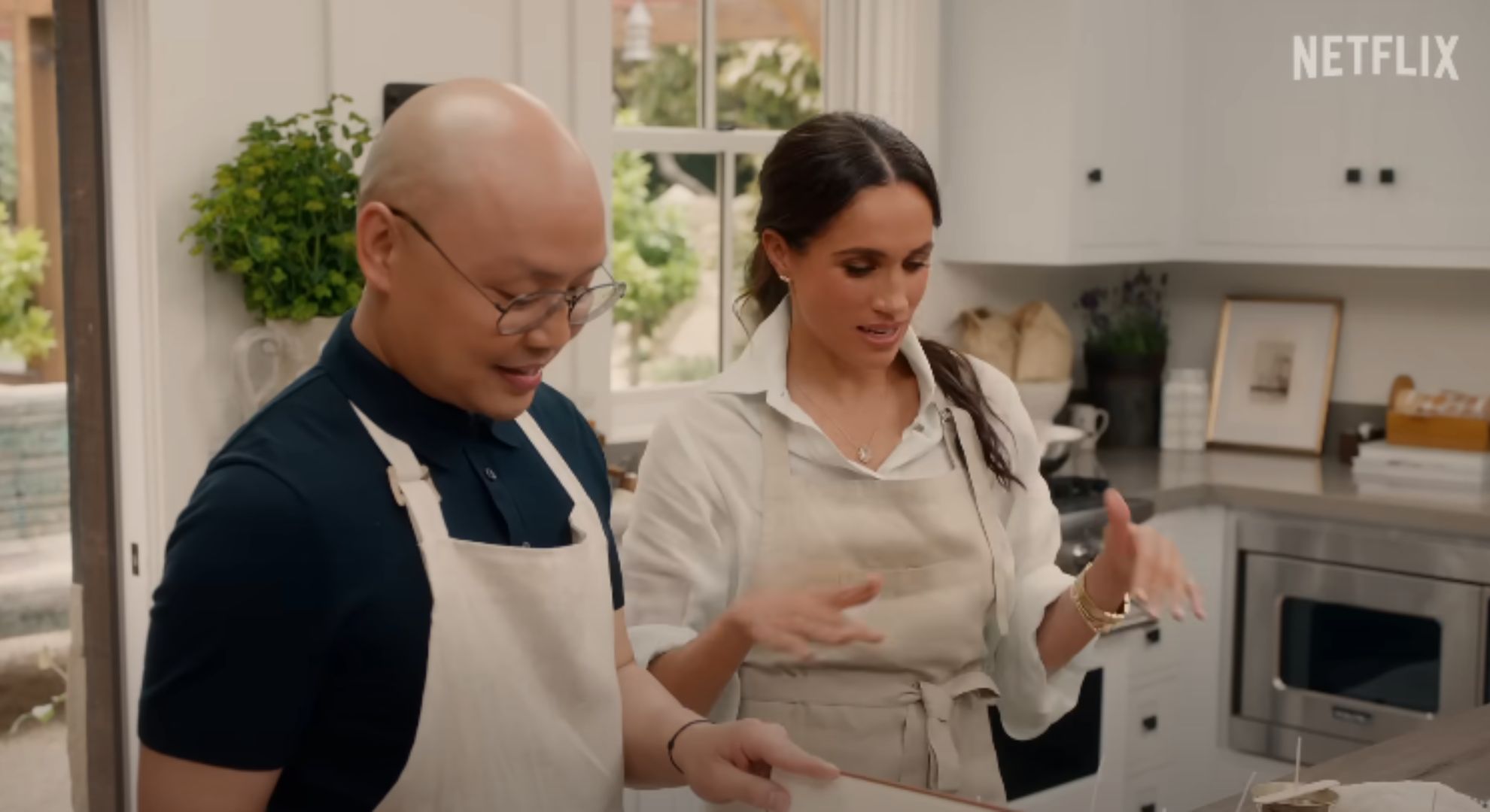 Meghan Markle gardening in With Love, Meghan on Netflix