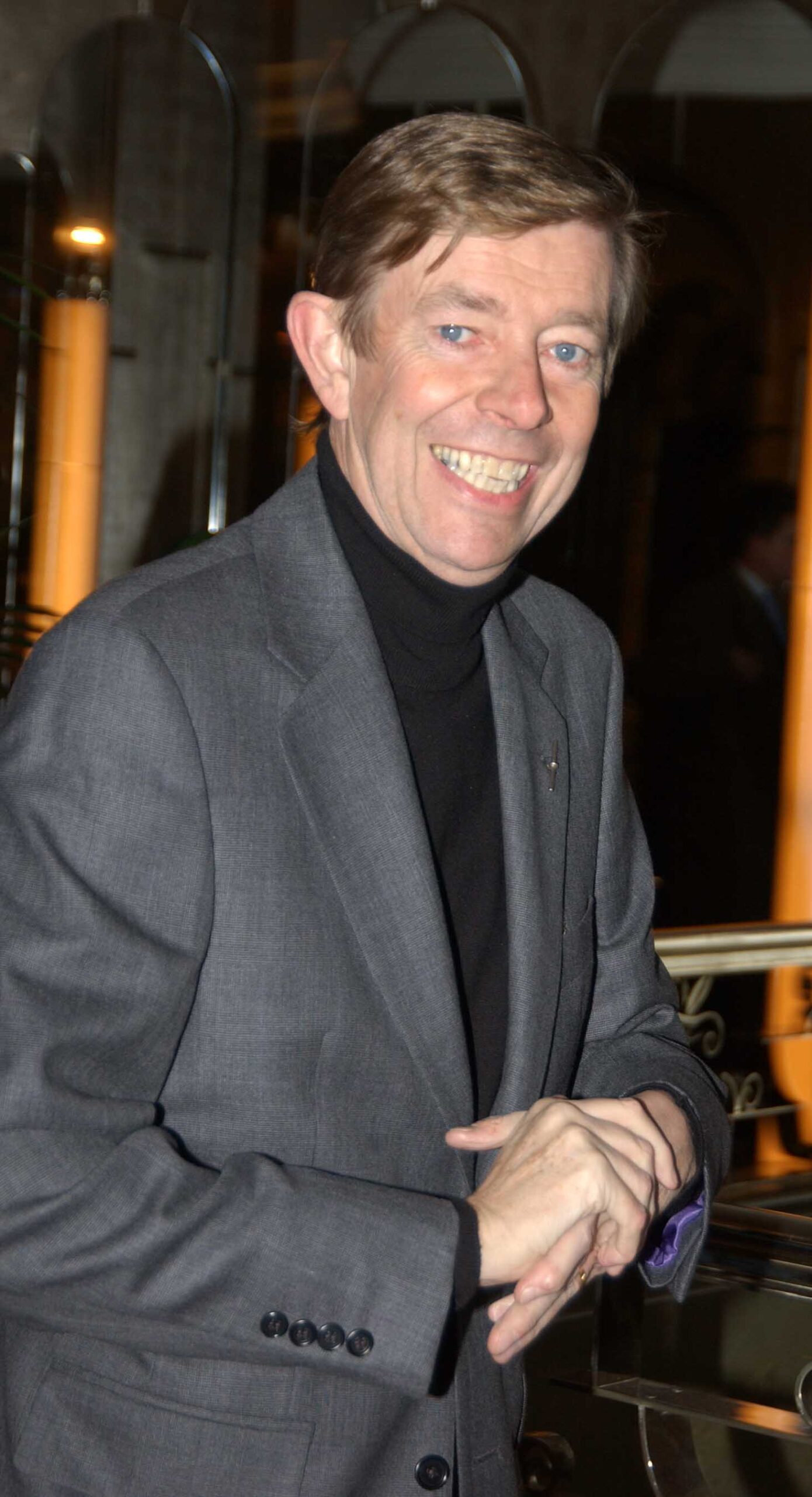 Henry Kelly smiling
