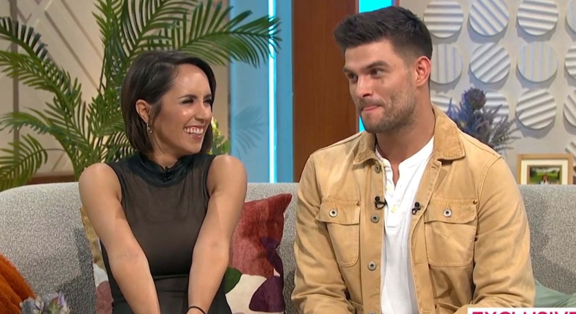 Screenshot of Janette and Aljaz on Lorraine
