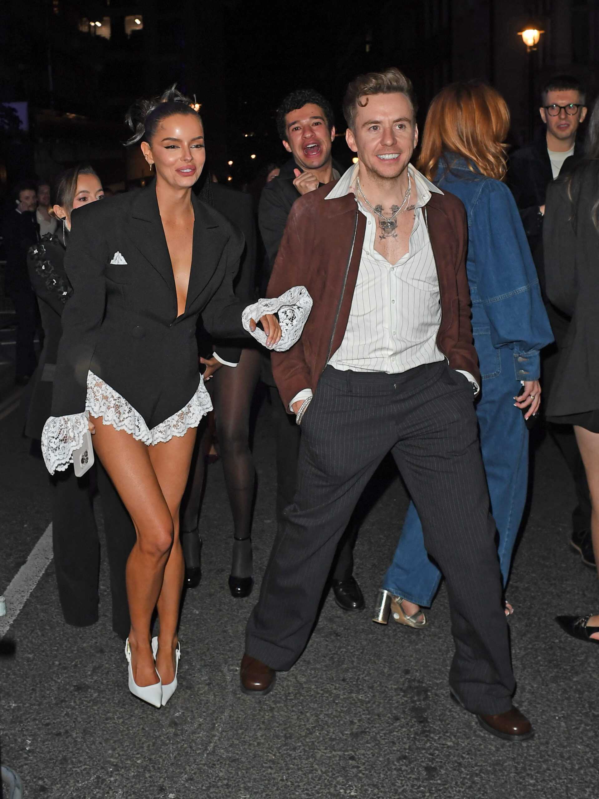 Maura Higgins and Danny Jones smiling