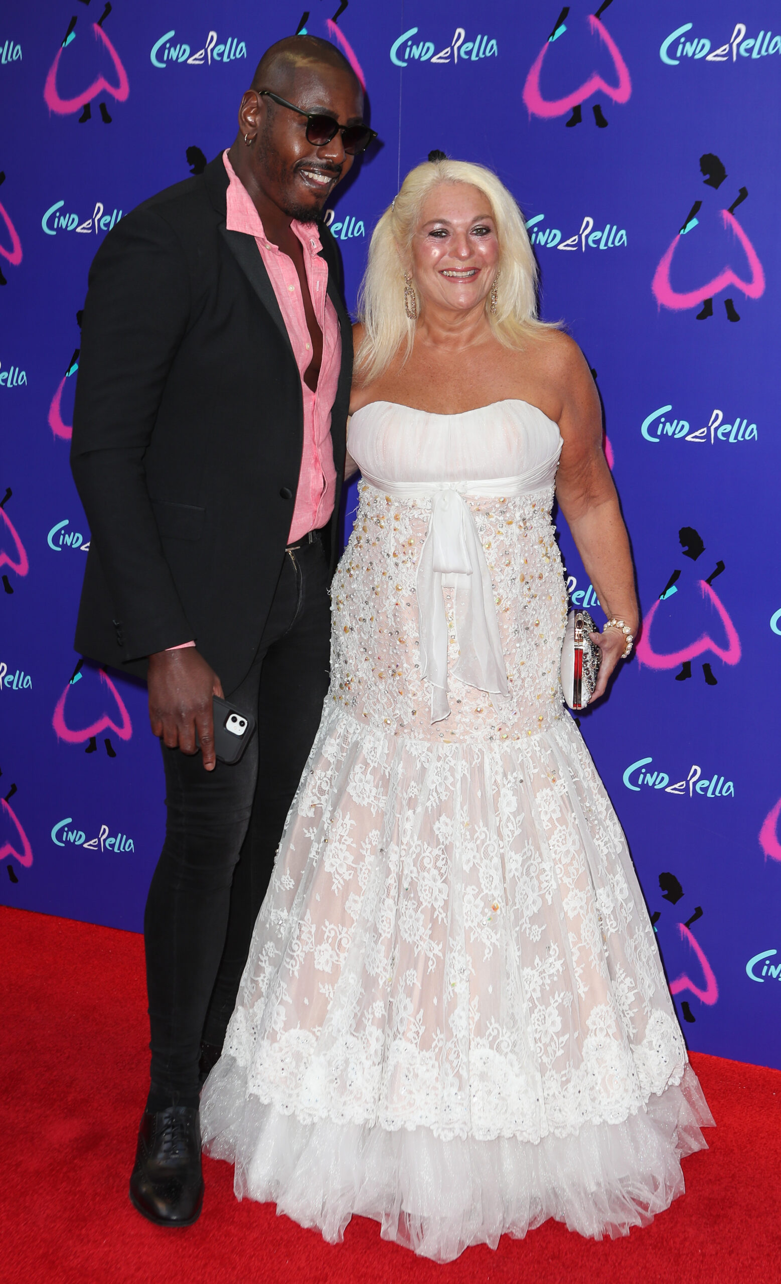 Vanessa Feltz and Ben Ofoedu on the red carpet