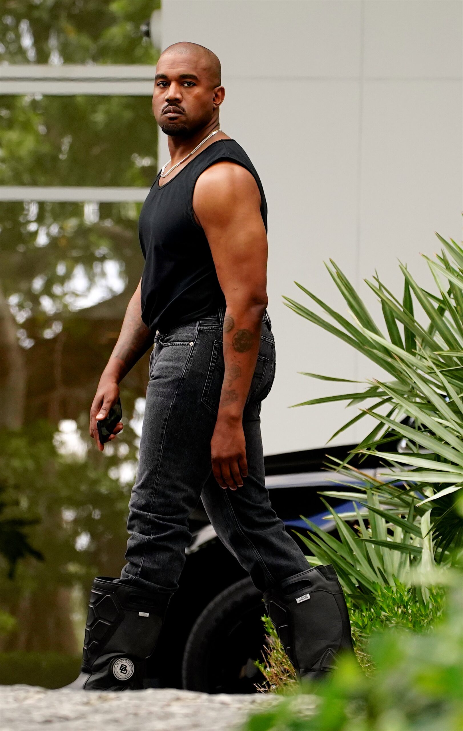 Kanye West walking