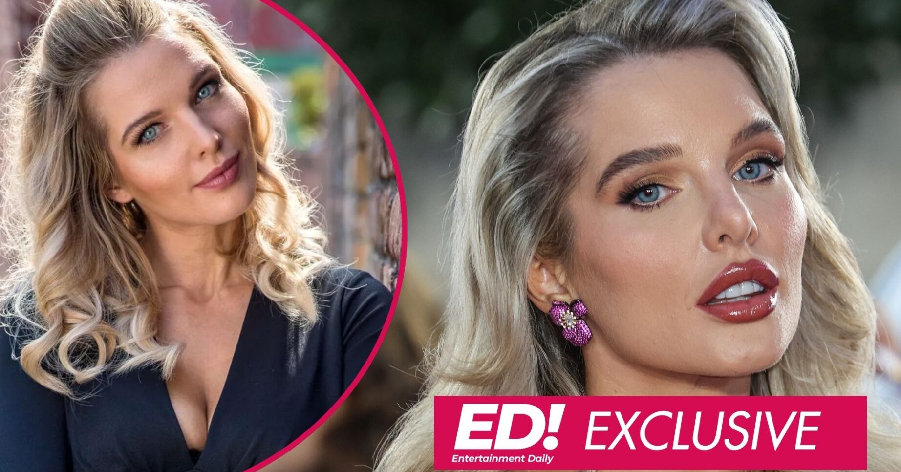 Helen as Rosie Webster and Helen Flanagan on the red carpet