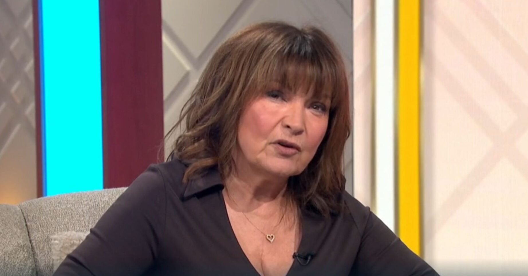 Lorraine hosting her show