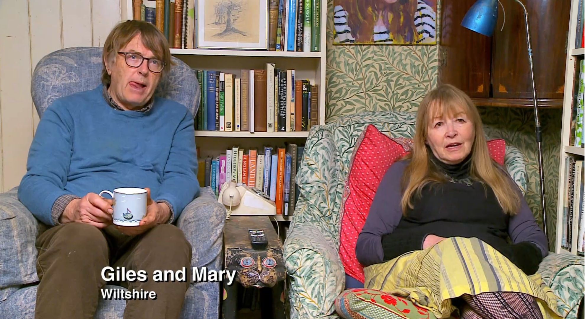 Gogglebox stars Giles and Mary