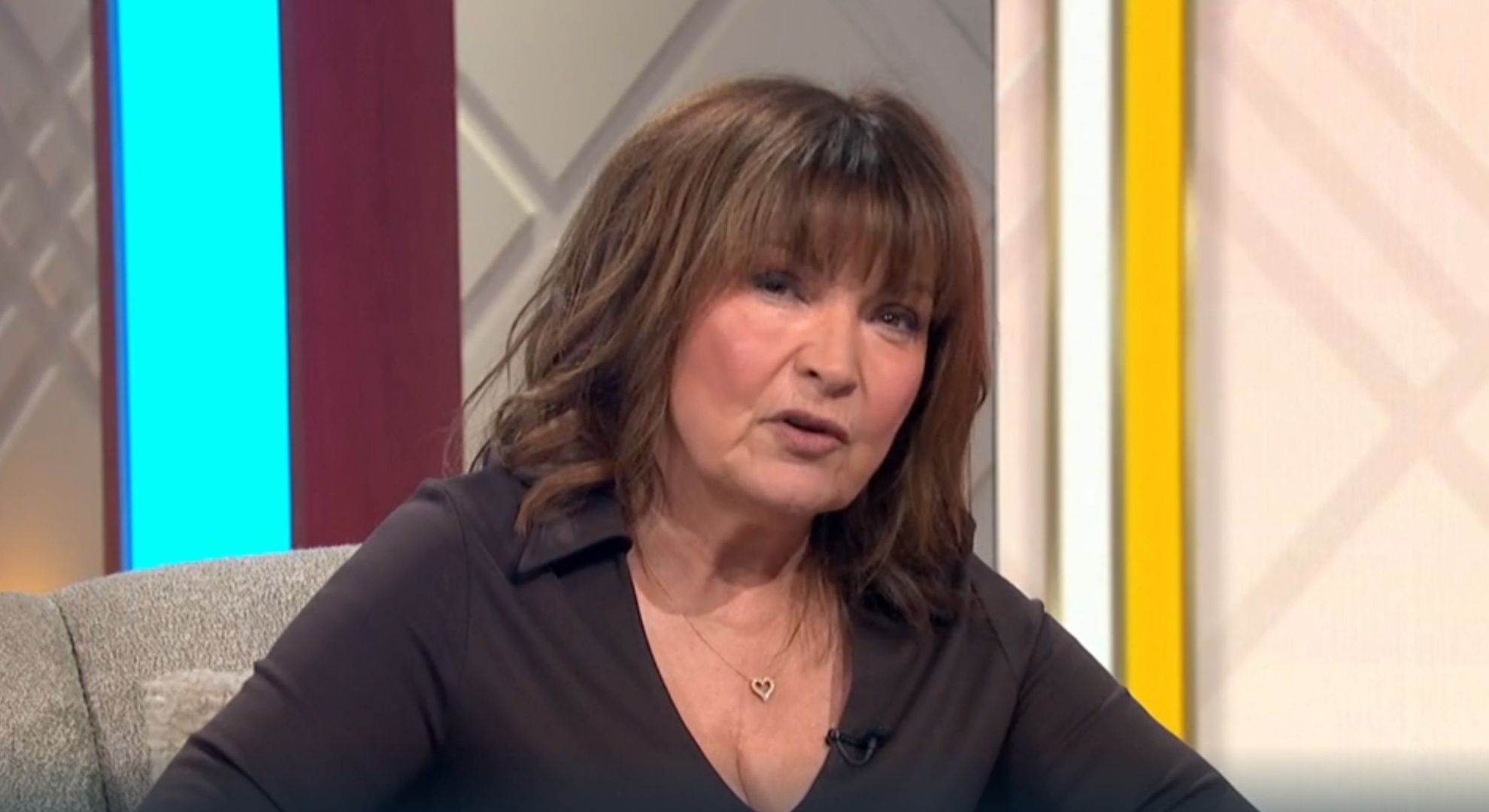 Lorraine hosting her show