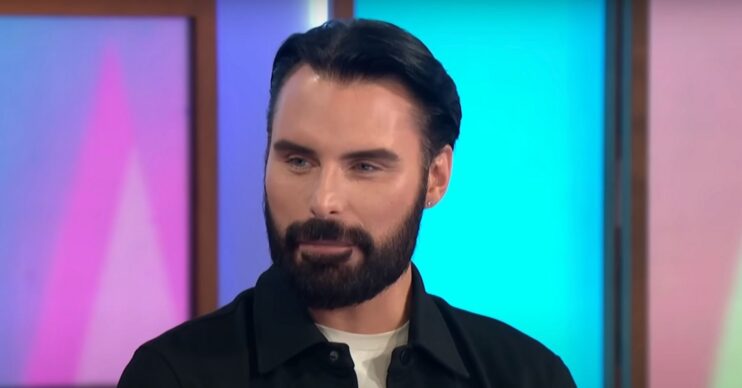 Rylan Clark smiling on Loose Women