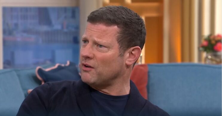 Dermot O'Leary looking cross on This Morning