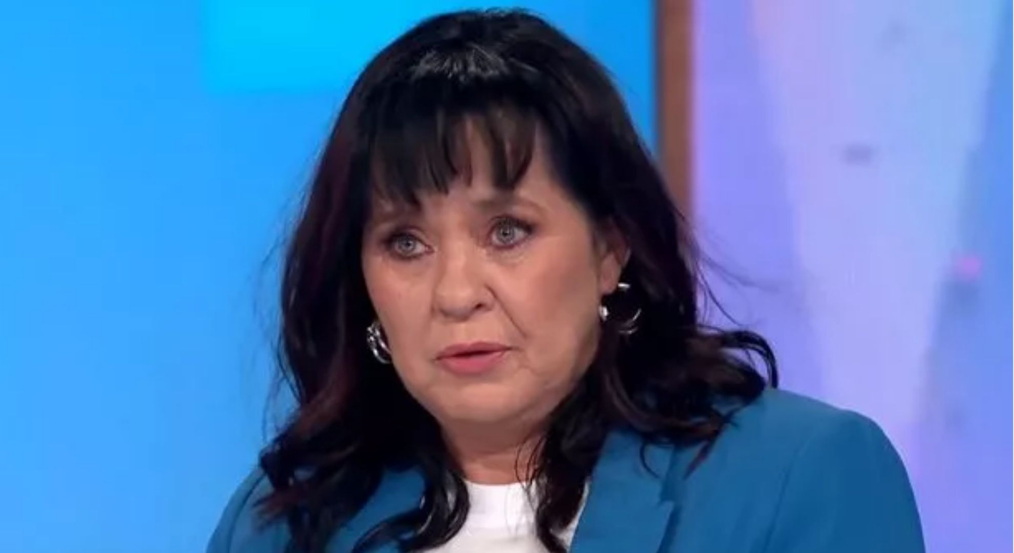 Coleen Nolan looking sad