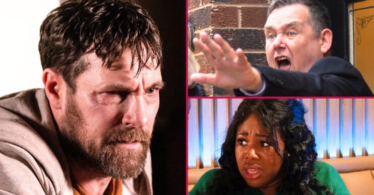 Coronation Street's Rob, George, Dee-Dee