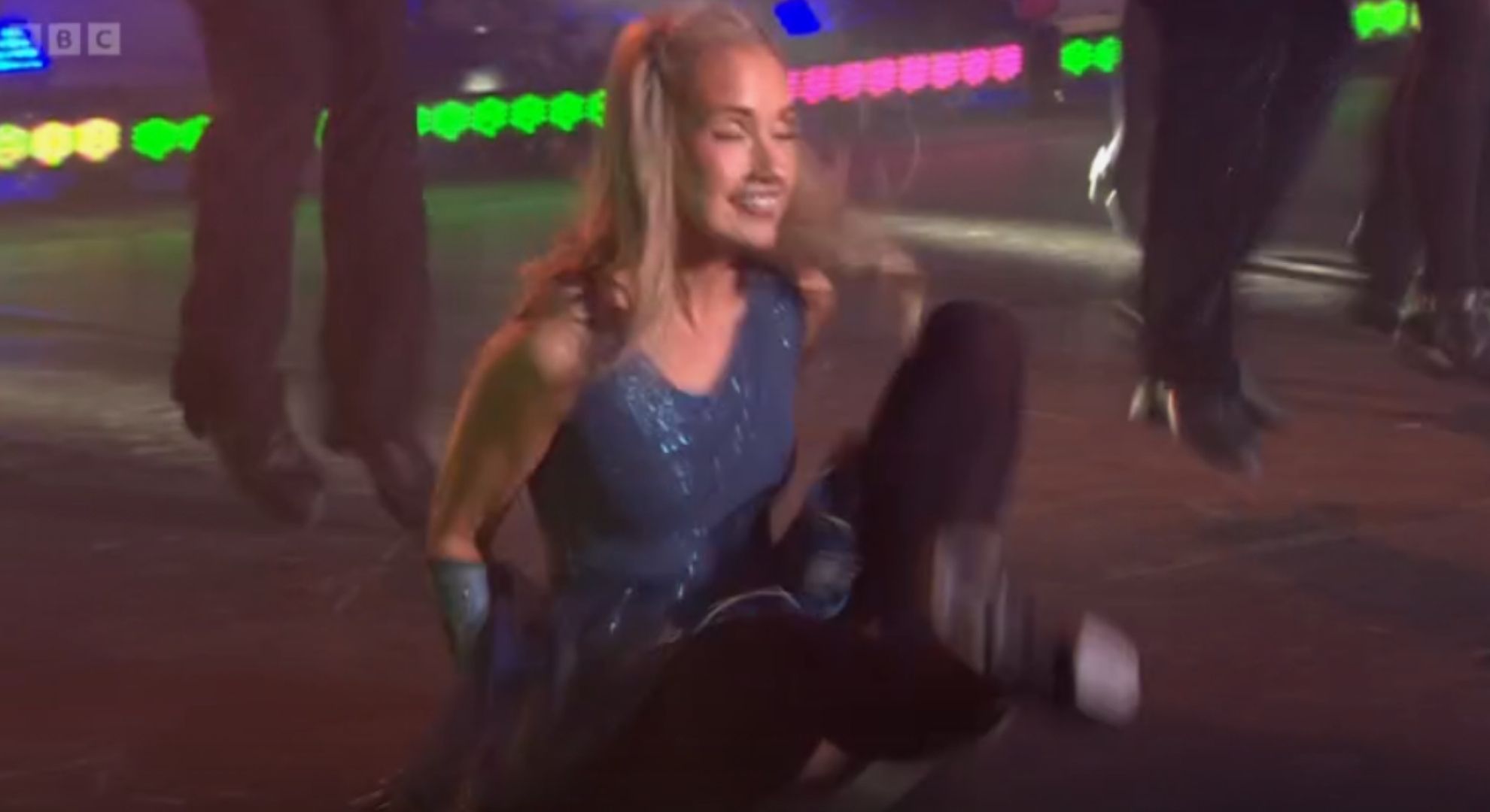 Riverdance performer falling