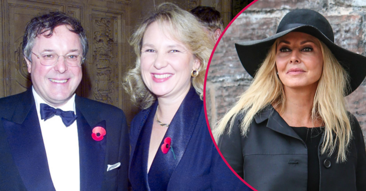 Richard Whiteley and his partner Kathy and Carol Vorderman inset