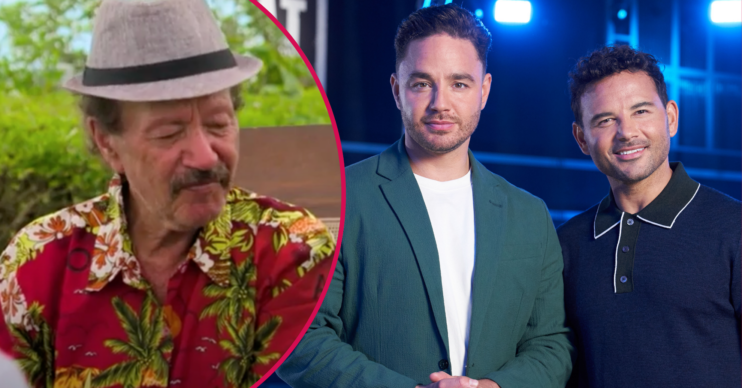 Adam and Ryan Thomas and their dad inset