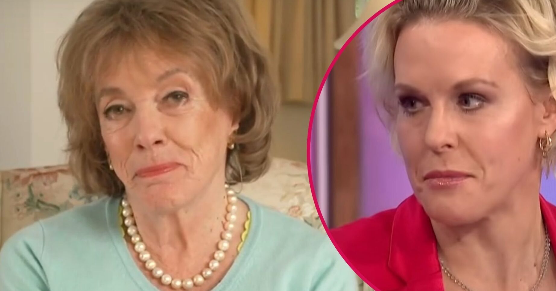 Split image of Dame Esther Rantzen and Rebecca Wilcox