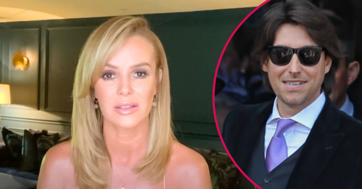 Amanda Holden and husband Chris in sunglasses