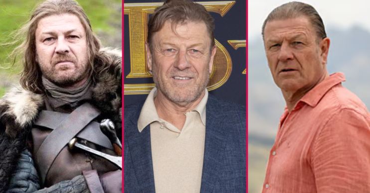 Sean Bean smiling and in Game of Thrones and This City Is Ours