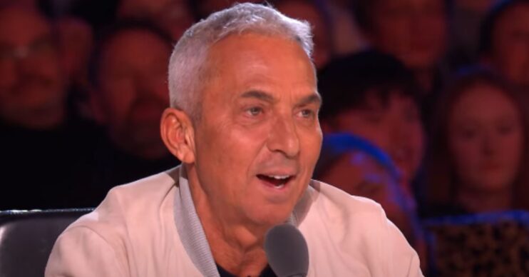Bruno Tonioli sitting on Britain's Got Talent