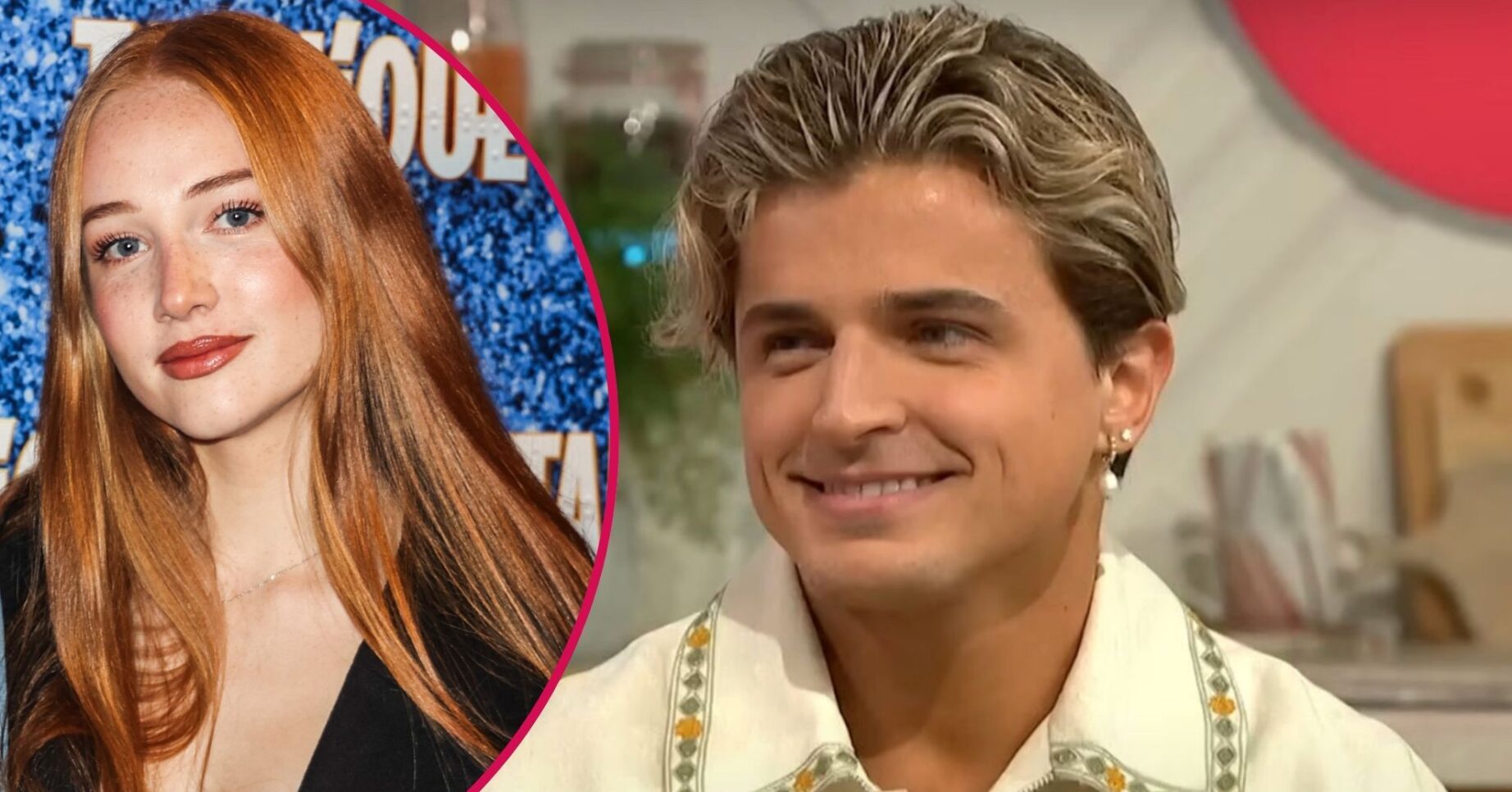 Lauren smiling / Nikita Kuzmin smiling on Lorraine