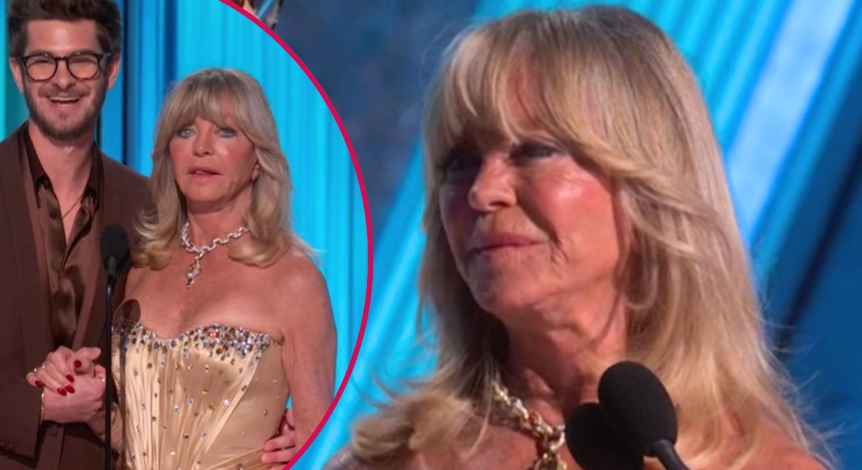 Goldie Hawn appears emotional at Oscars 2025