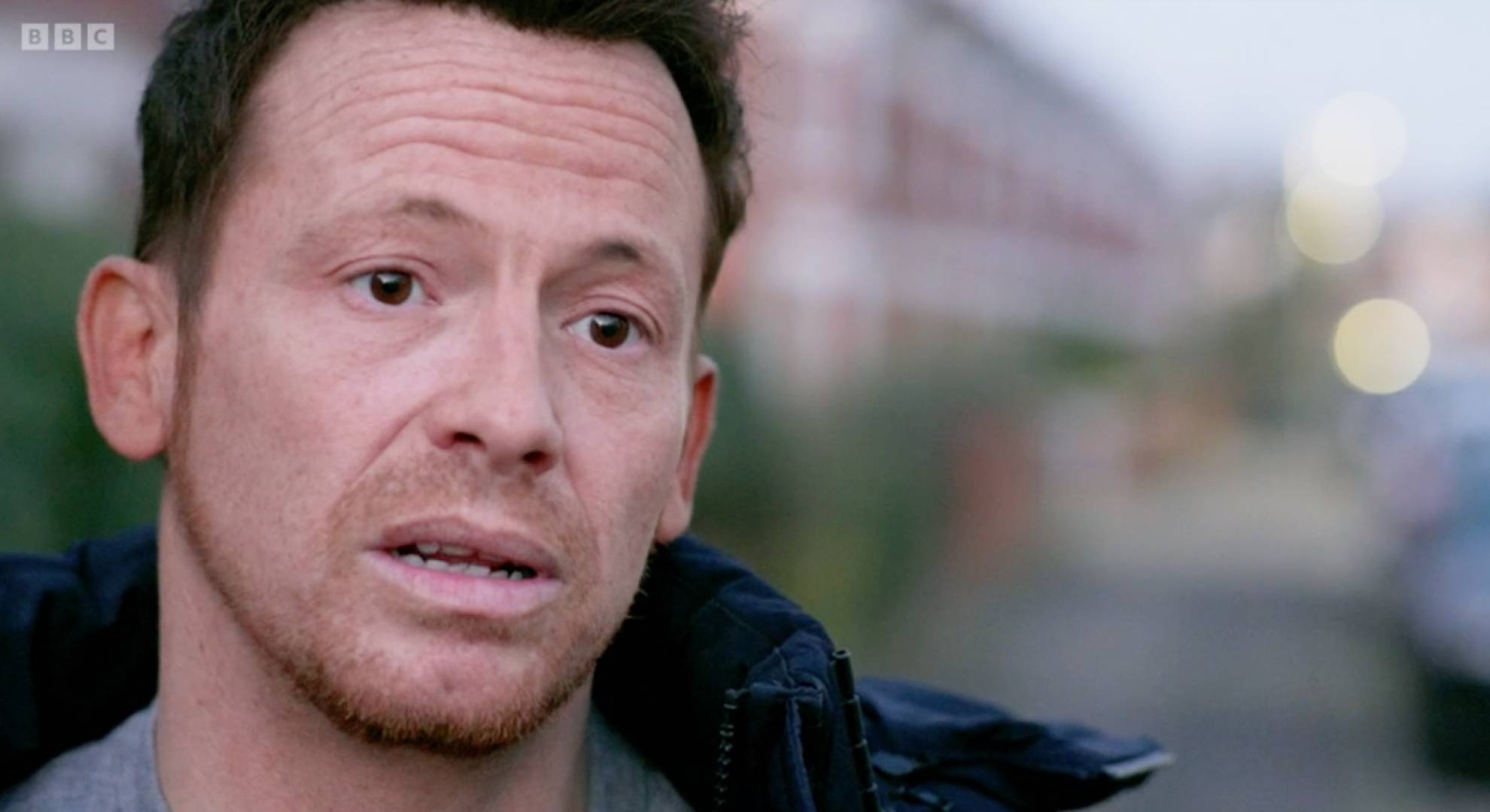 Joe Swash speaks to camera
