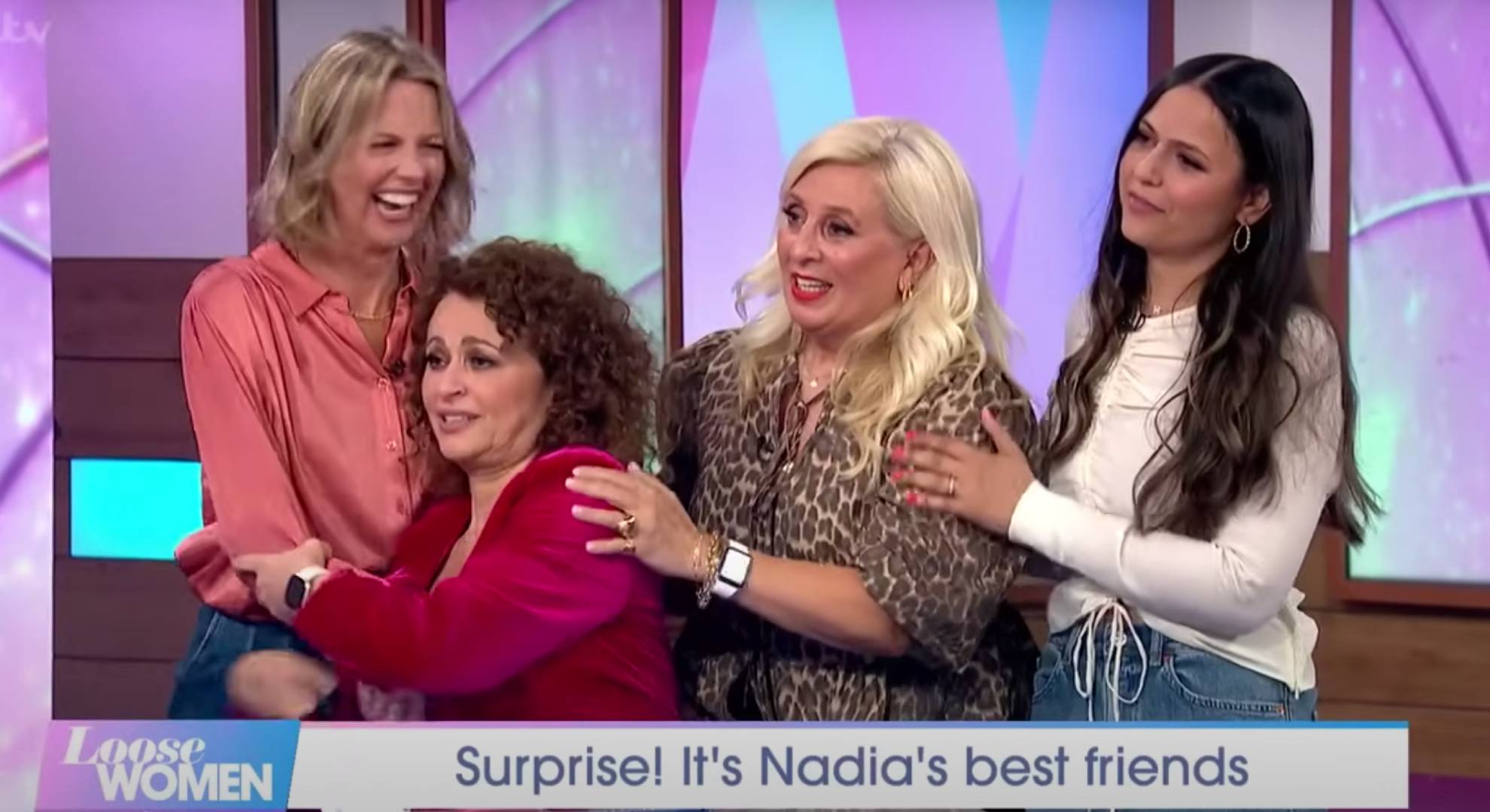Nadia Sawalha is joined by friends on Loose Women