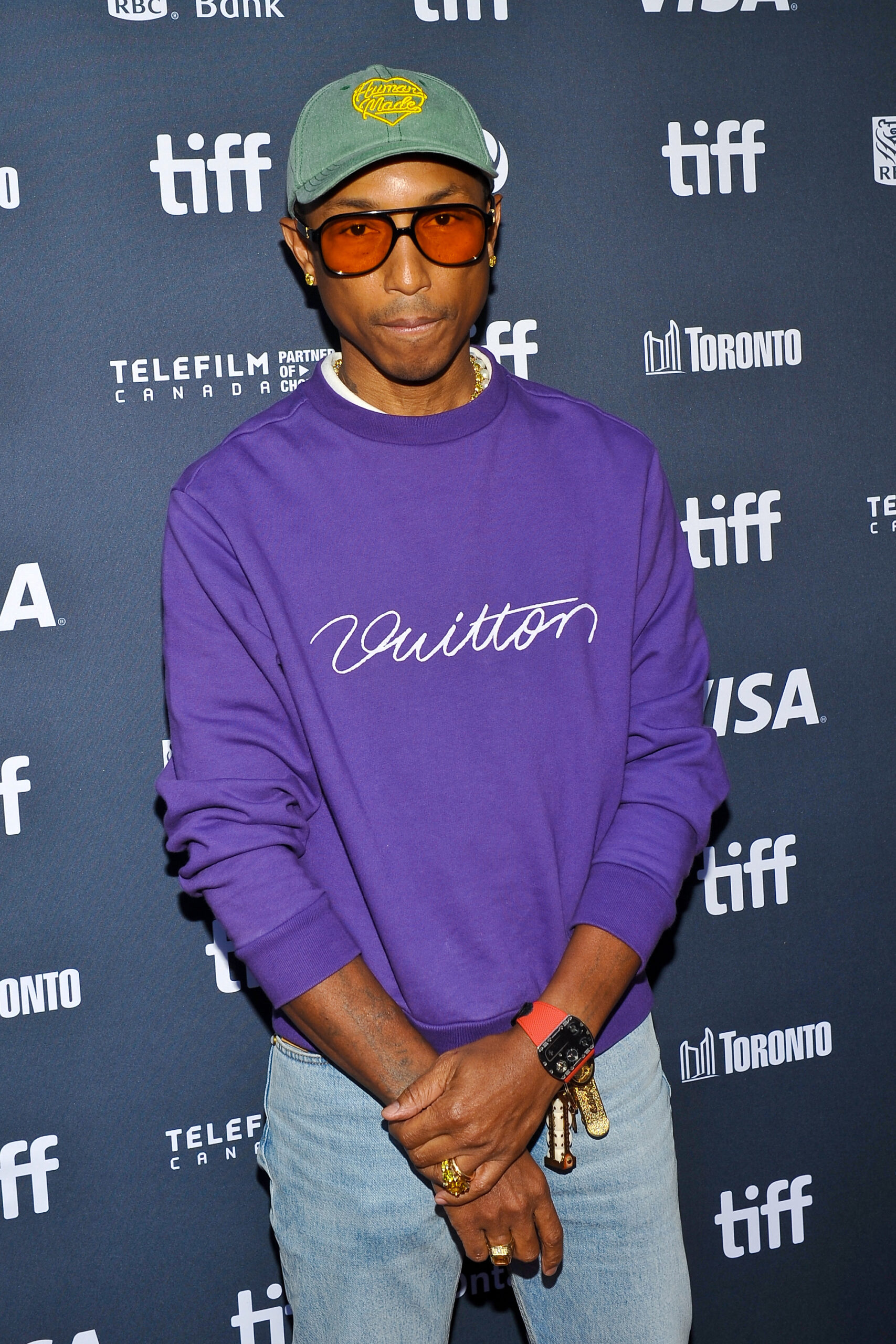 Pharrell Williams on the red carpet