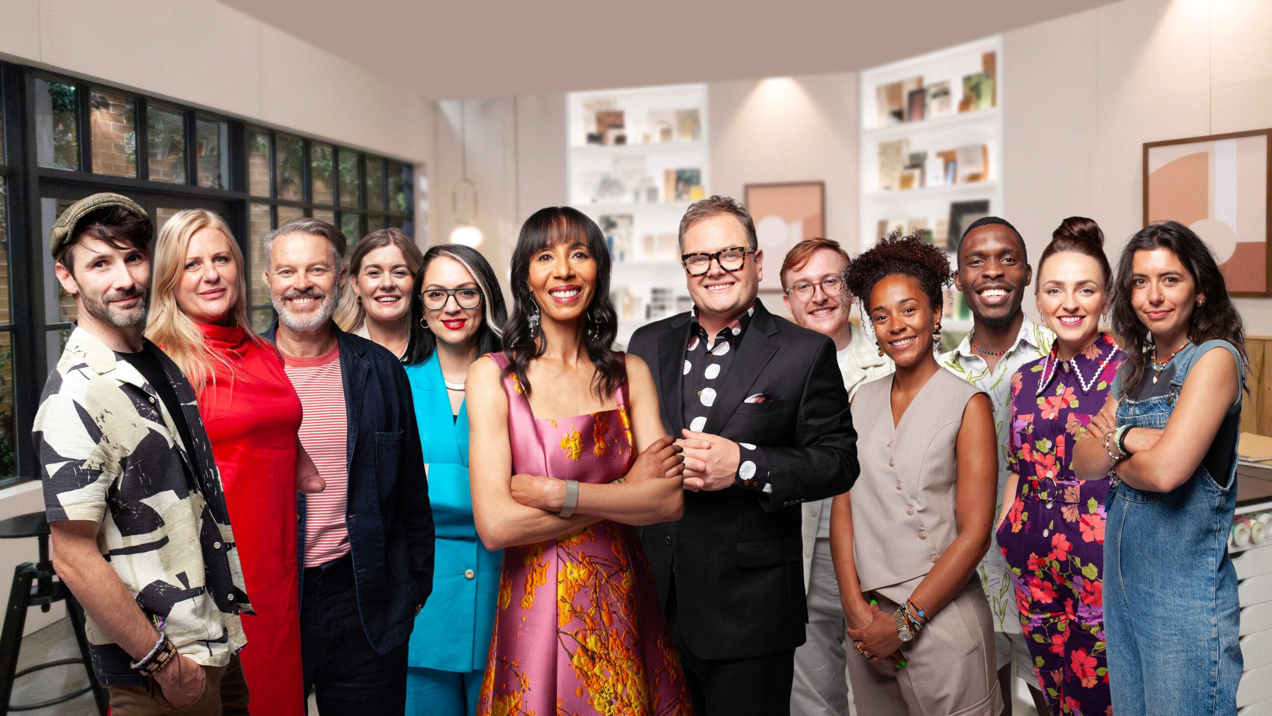 Alan Carr with Interior Designs series six cast