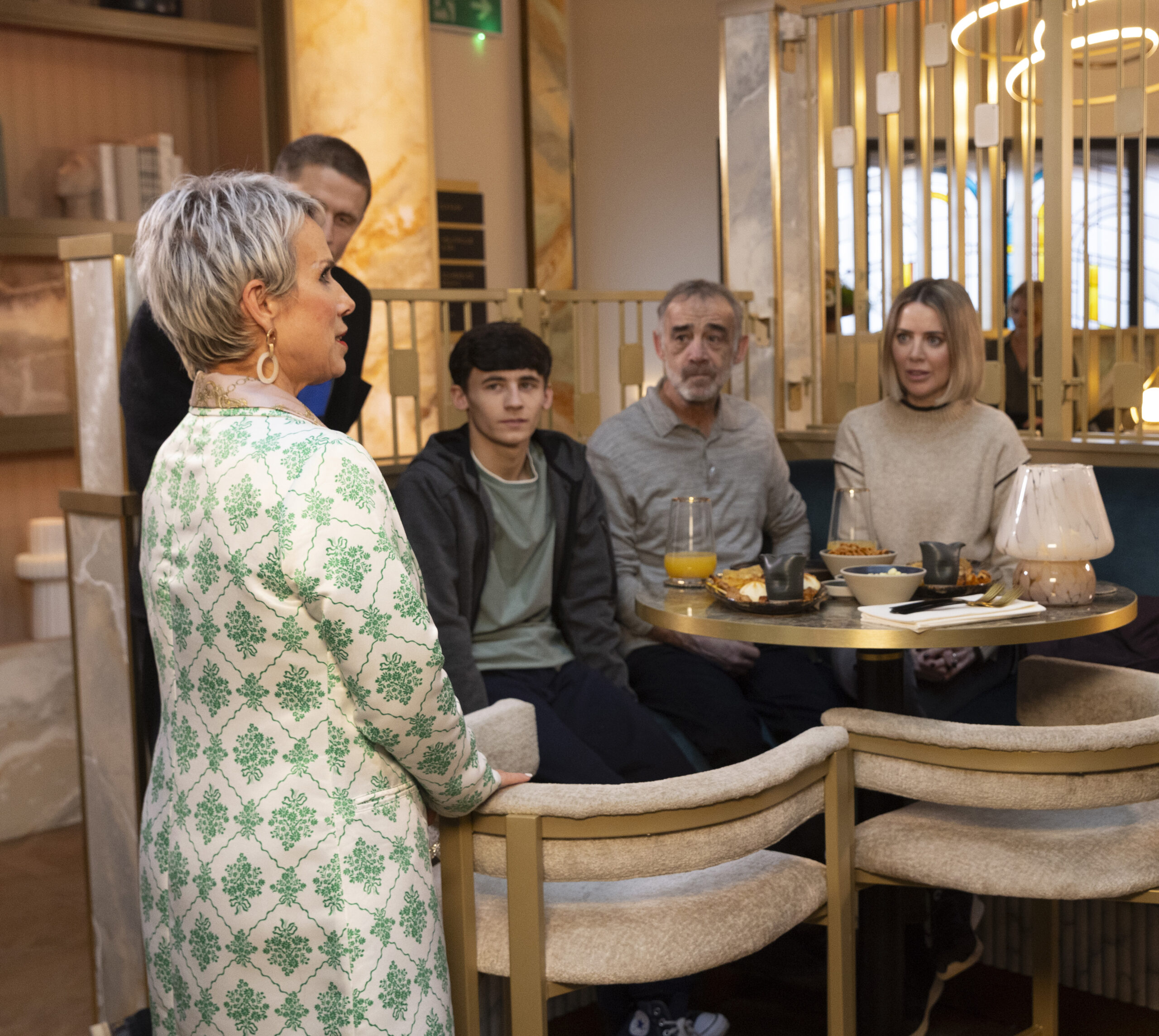 Coronation Street's Debbie speaks to her family