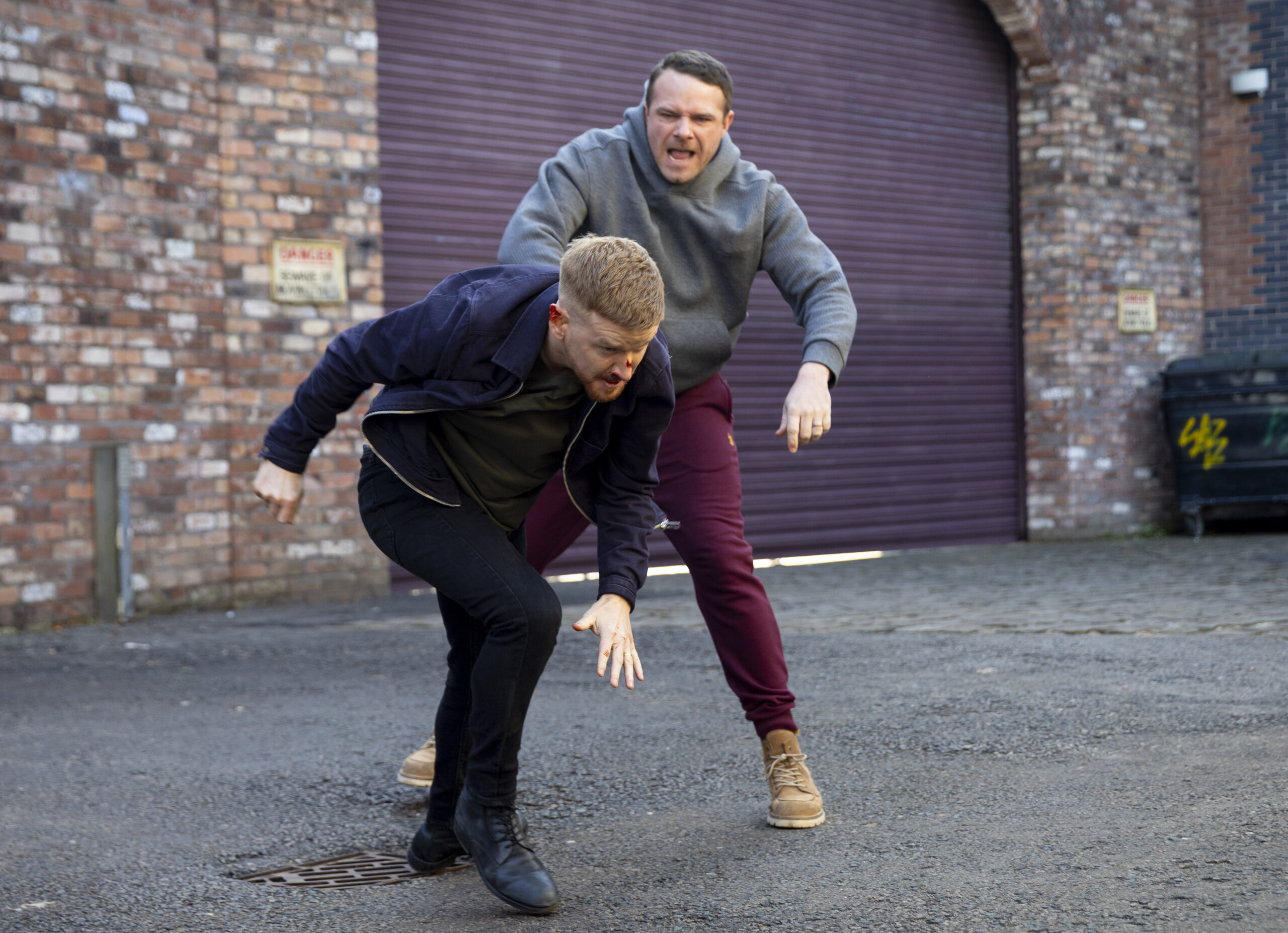 Mick attacking Gary