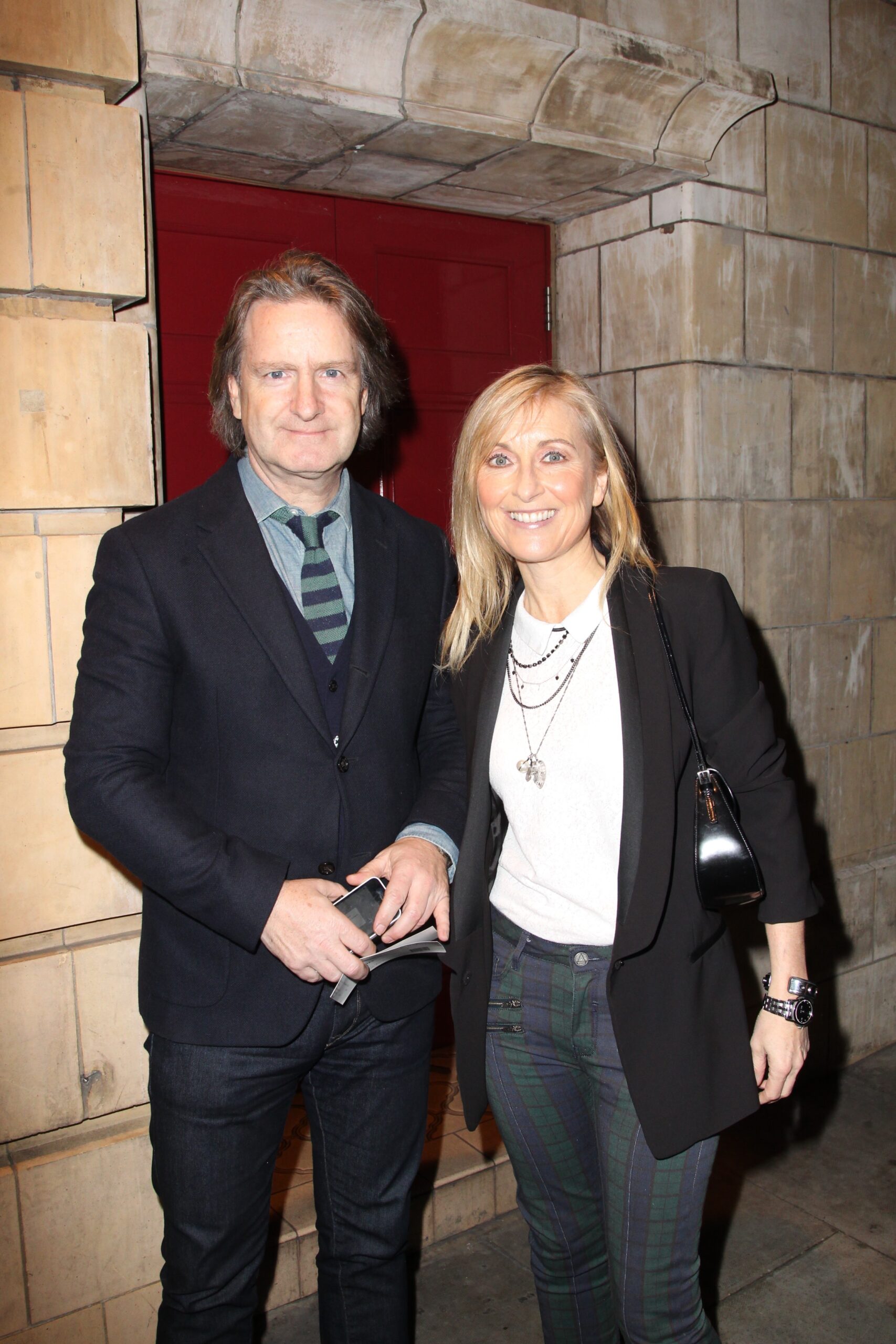 Martin Frizell and Fiona Phillips smiling