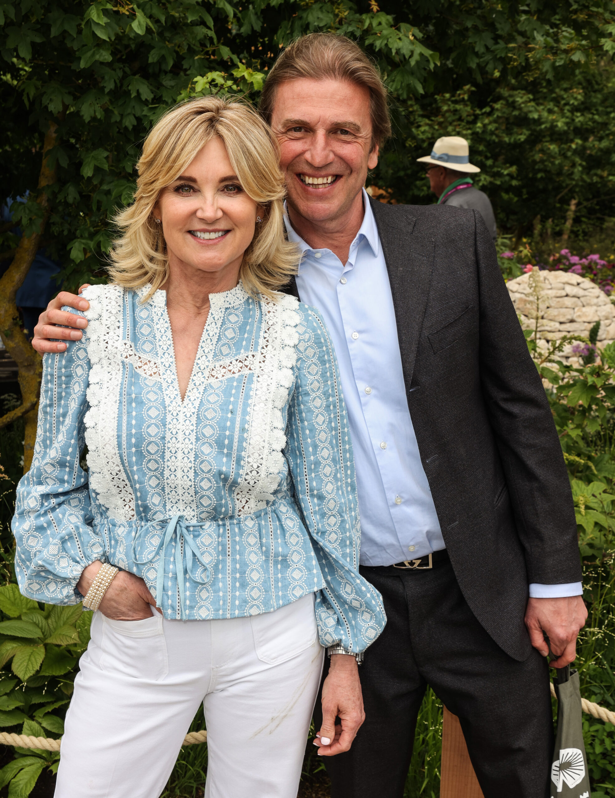 Anthea Turner and Mark Armstrong smiling