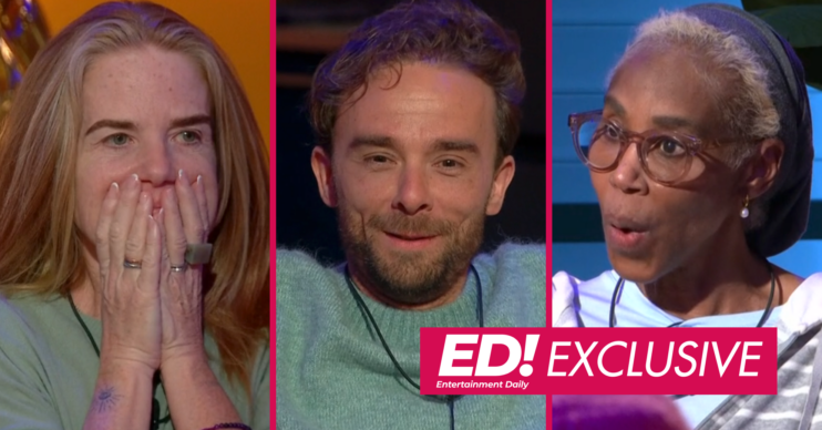 Patsy Palmer, Jack P Shepherd and Trisha Goddard in the Celebrity Big Brother house