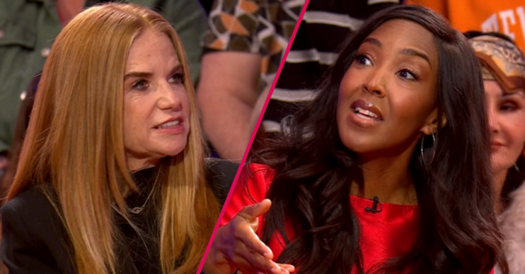Patsy Palmer and Angellica Bell looking annoyed