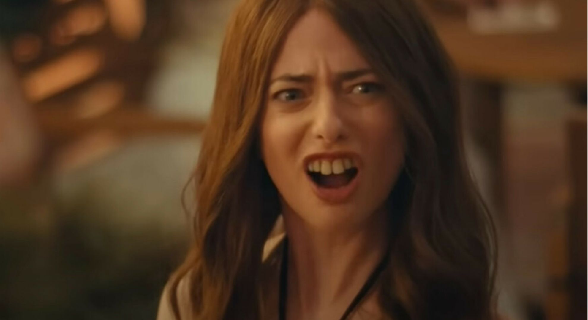 Sarah Sherman impersonating Aimee Lou Wood on SNL