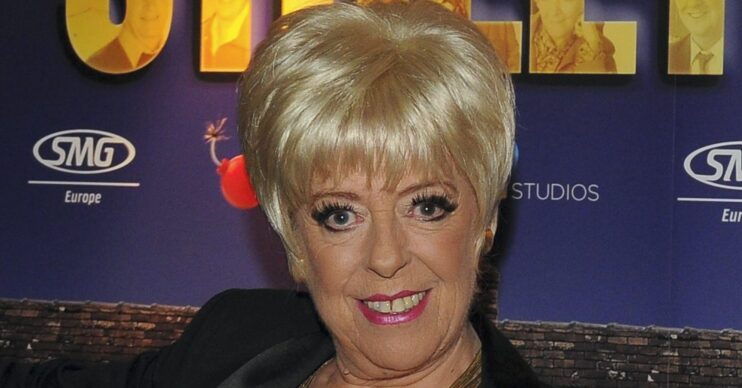 Julie Goodyear smiling