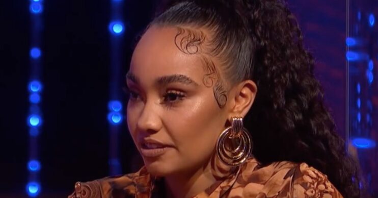 Leigh-Anne Pinnock looking serious