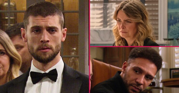 Emmerdale spoilers comp image: Joe, Charity, Billy (Credit: ITV/Comp ED!)