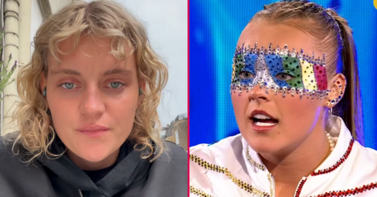 Kath Ebbs and JoJo Siwa side by side