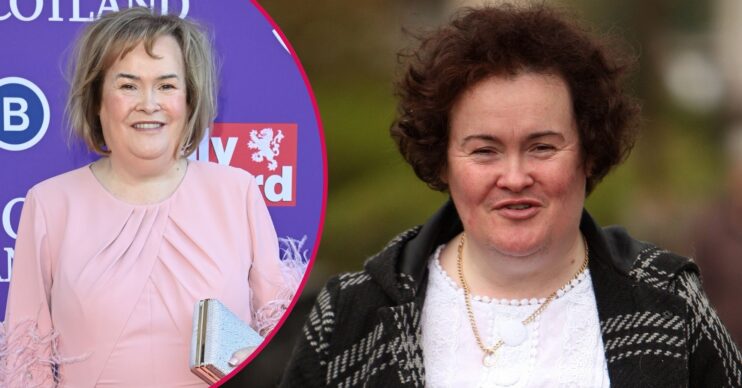 Susan Boyle walking / Susan Boyle on the red carpet