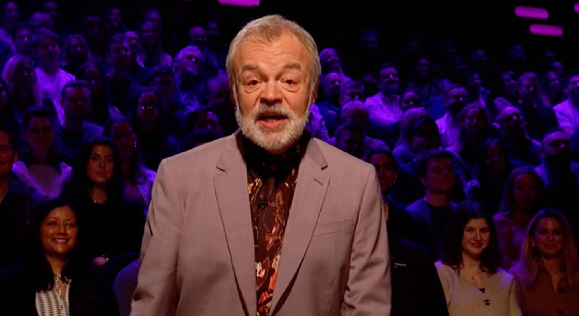 Graham Norton speaks to camera