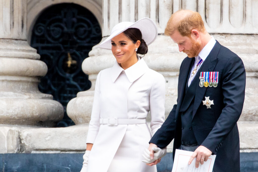 Meghan Markle and Prince Harry at royal service
