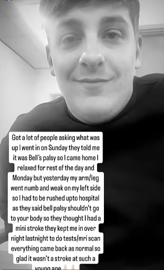 Harley on his Instagram Story