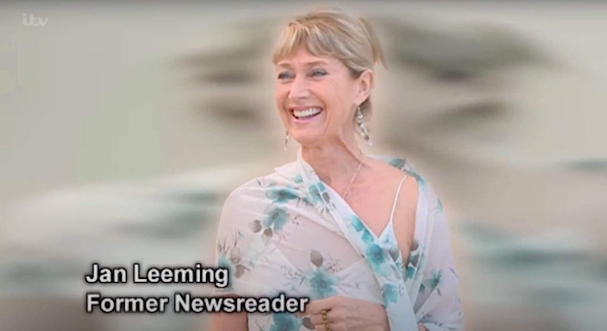 Jan Leeming smiles