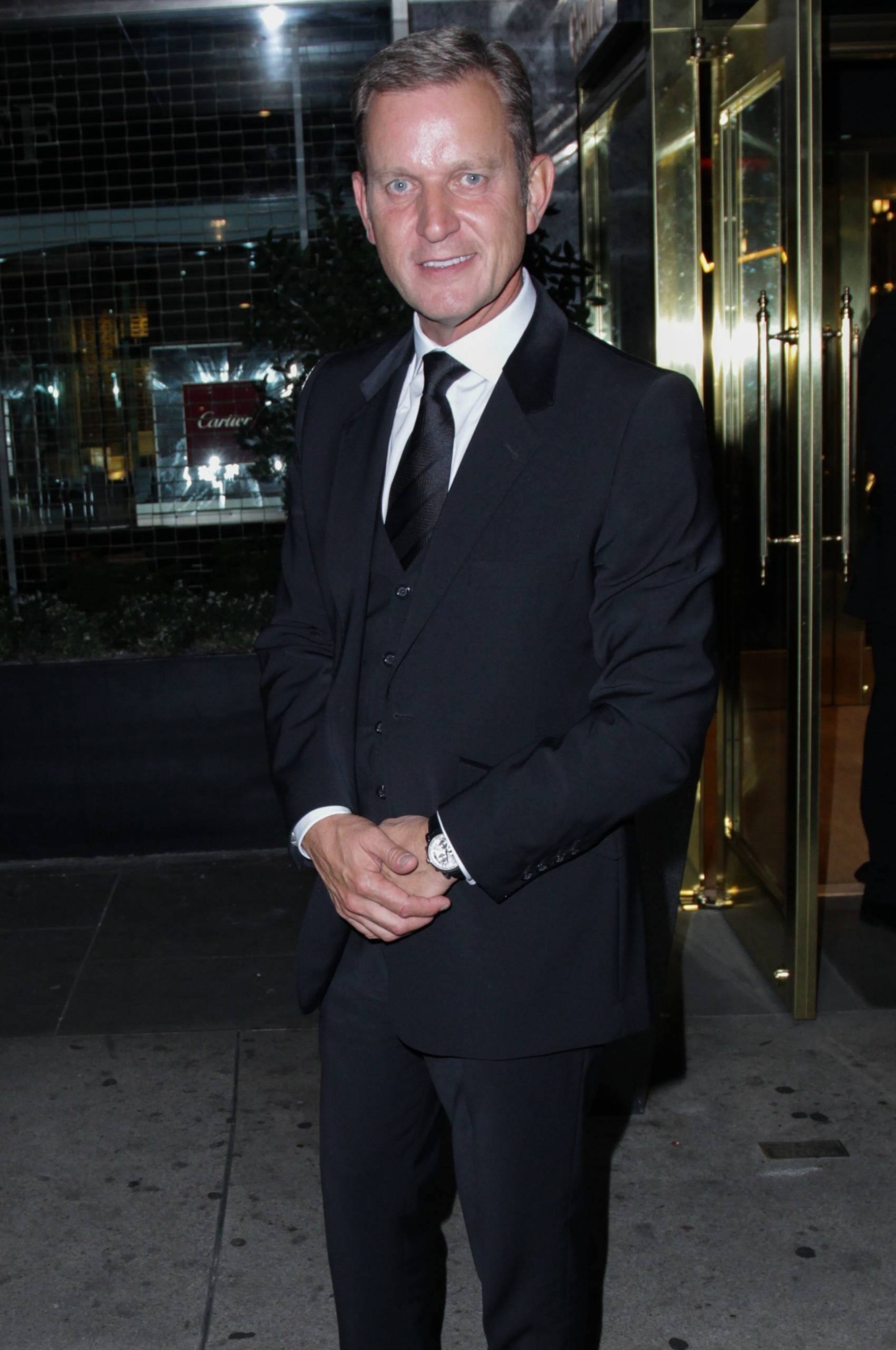 Jeremy Kyle clasps his hands