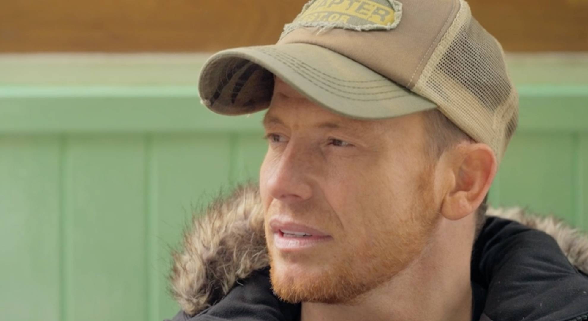 Joe Swash looks emotional