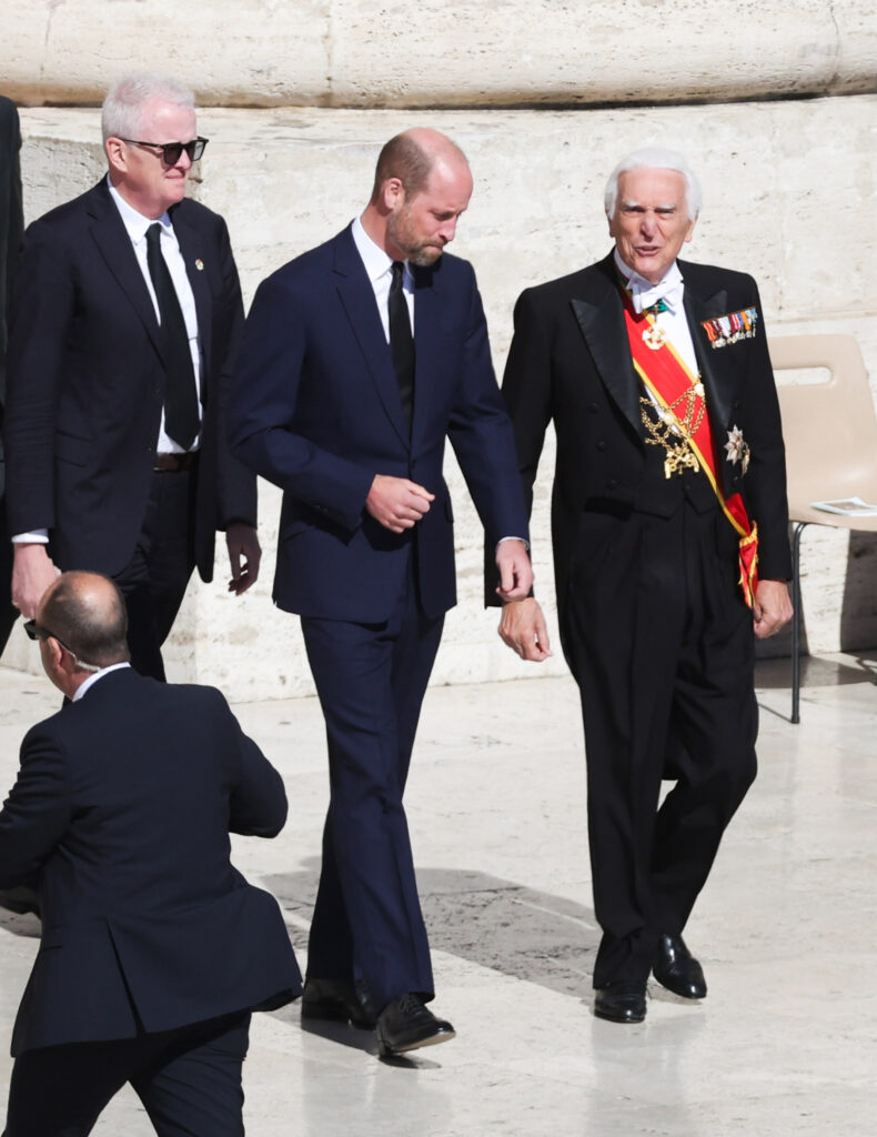 Prince William at Pope Francis' funeral