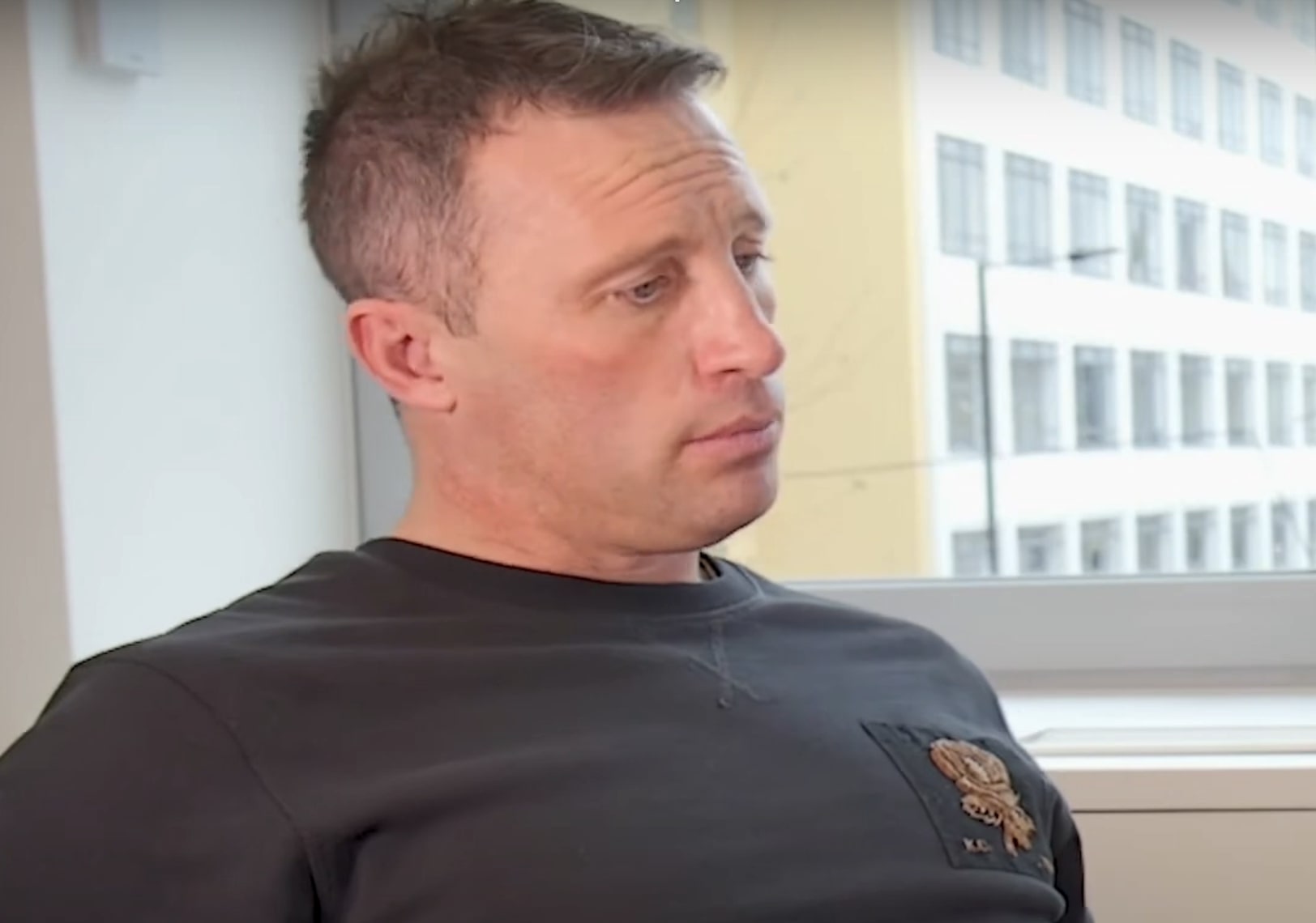 Paul Sampson discussing his rugby career
